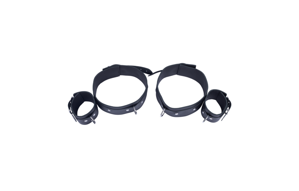 Leather Thigh Restraints Black – Sturdy & Comfortable