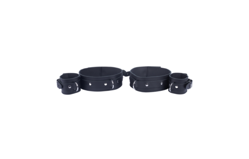 Leather Thighs Restraints - Black