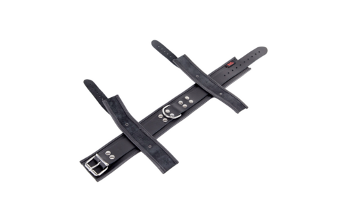 Leather Neck and Hand Restraints - Black