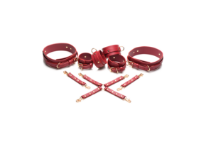 Crimson Captive Red Vegan Bondage Cuffs – Sexy & Animal-Friendly