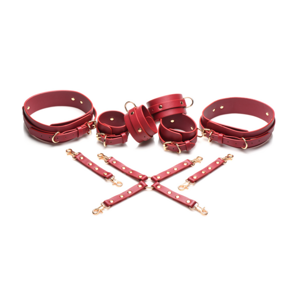 Crimson Captive Rote vegane Bondage-Fesseln – Sexy & tierfreundlich