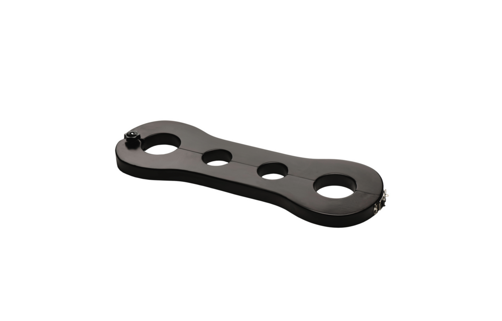 Trapped Wrist and Ankle Cuffs Black | Stylish BDSM Gear