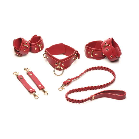 Lover'S Restraints Set Rood – Veganistisch & Stijlvol Bdsm