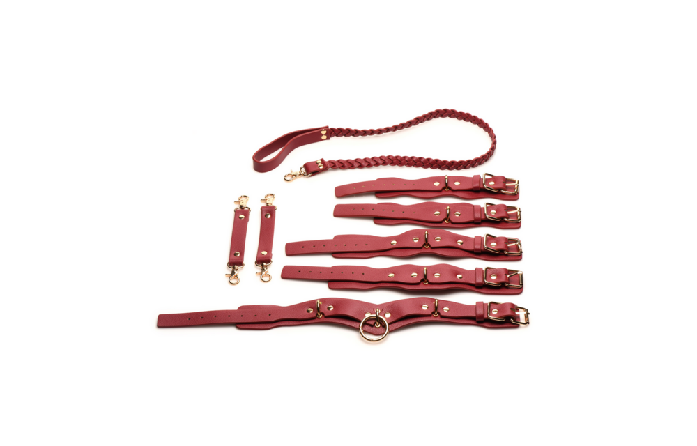 Lover'S Restraints Set Rot – Vegan & Stilvolles BDSM