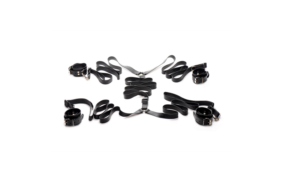 Lederen Bedbeperkingsset Zwart - Luxe & Verstelbaar Xr Brands