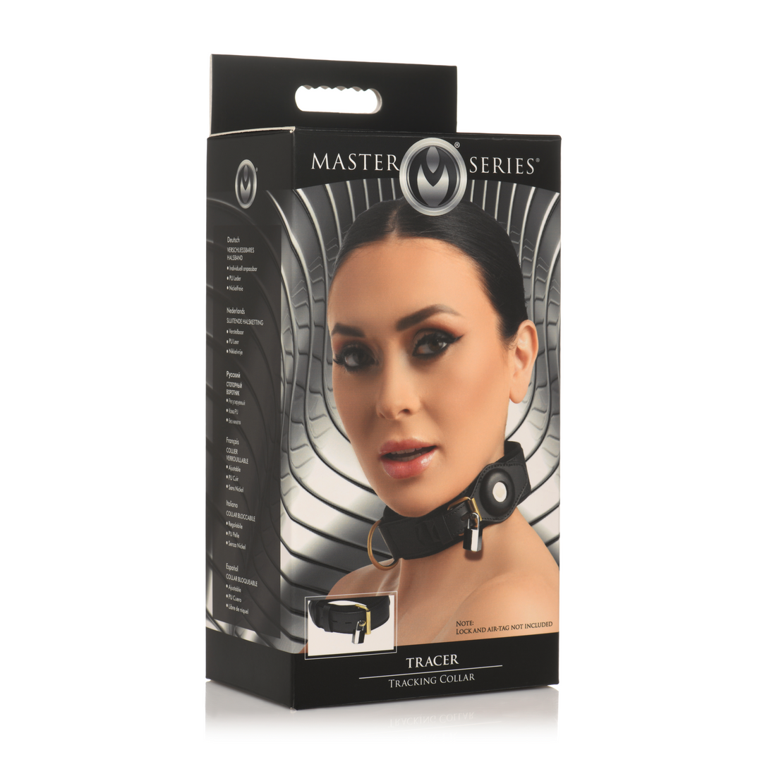 Tracer Tracking Halsband Schwarz | Stilvoll & verstellbar