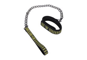 Tactical Collar & Leash Black/Green - Comfort & Safety