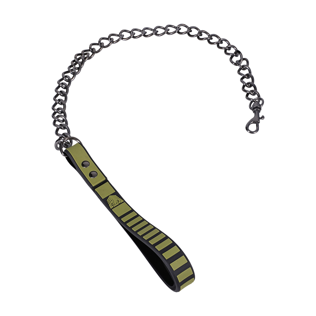 Tactical Collar & Leash Black/Green - Comfort & Safety