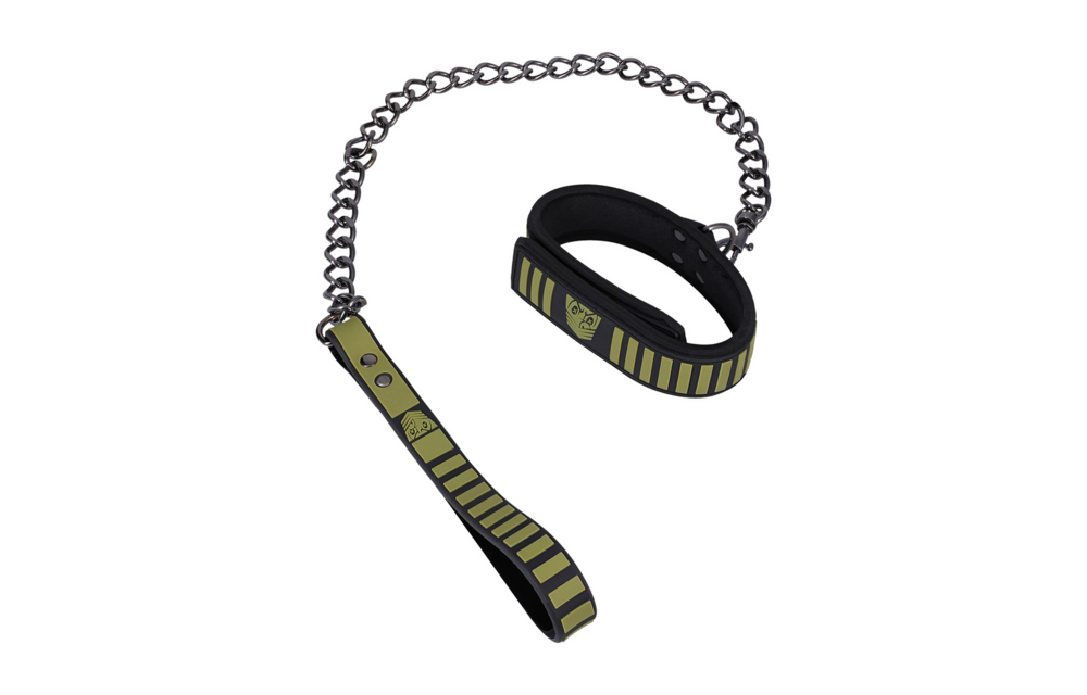 Tactische Halsband & Leash Zwart/Groen - Comfort & Veiligheid