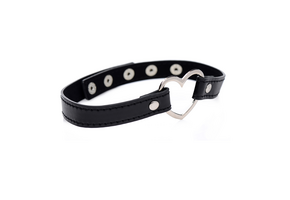 Dark Heart Chrome Heart Black Choker | Cool & Romantic