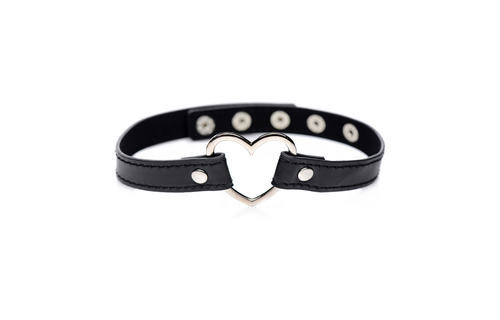 Dark Heart Chrome Heart Schwarzes Halsband | Cool & Romantisch
