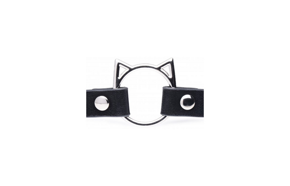 Kinky Kitty Ring Slim Choker Schwarz – Cooles & verspieltes Accessoire