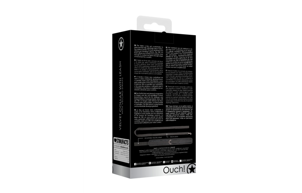 Velvet Verstellbares Halsband mit Leine | Stilvoll & Stark