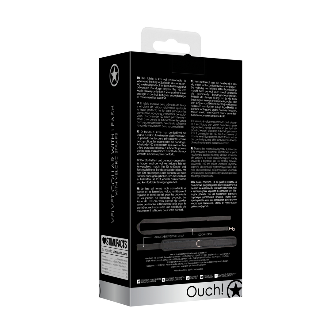 Velvet Verstelbare Halsband Met Lijn | Stijlvol & Sterk