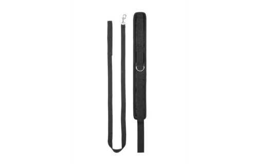 Velvet Adjustable Collar with Leash