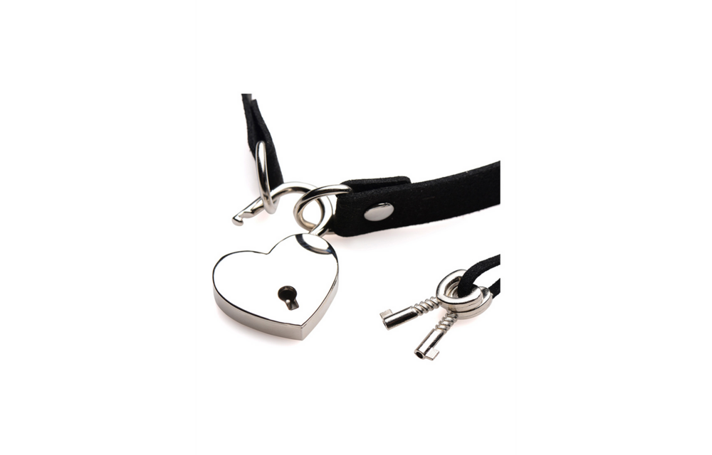 Lock-It Choker Herzschloss & Schlüssel – Stilvoll & sicher