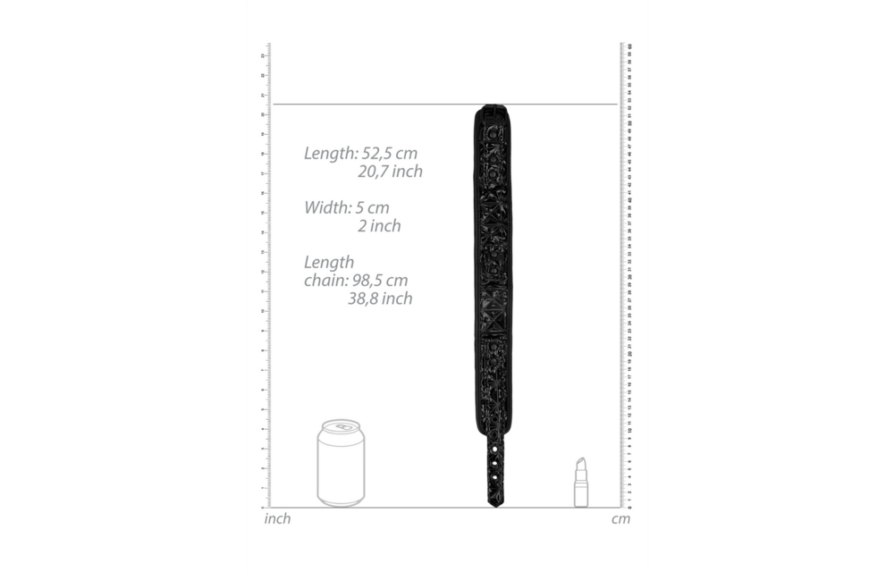 Collar With Strap 52.5 cm | Stylish, Strong & Adjustable