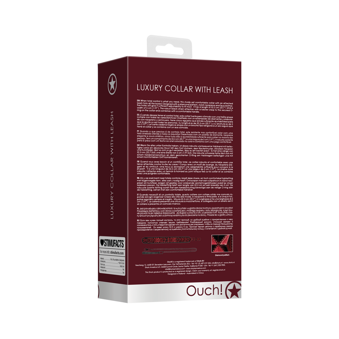 Tough Collar With Leash - Comfort & Optimal Control