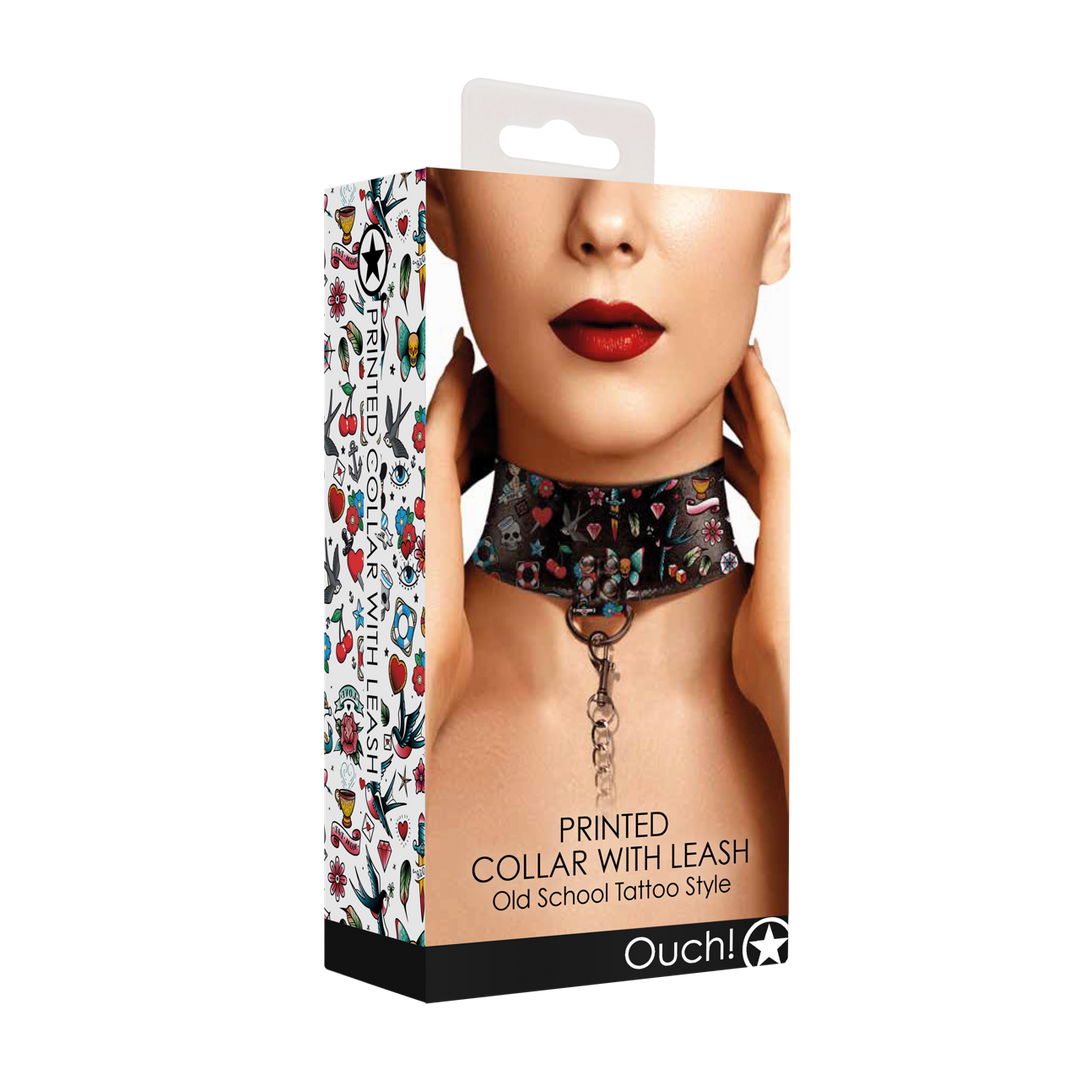 Bedrukte Halsband Met Lijn – Stijlvol, Stevig & Comfortabel