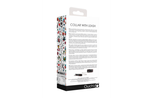 Bedrucktes Halsband mit Leine – Stilvoll, robust und bequem