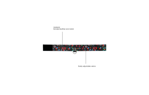 Printed Collar With Leash