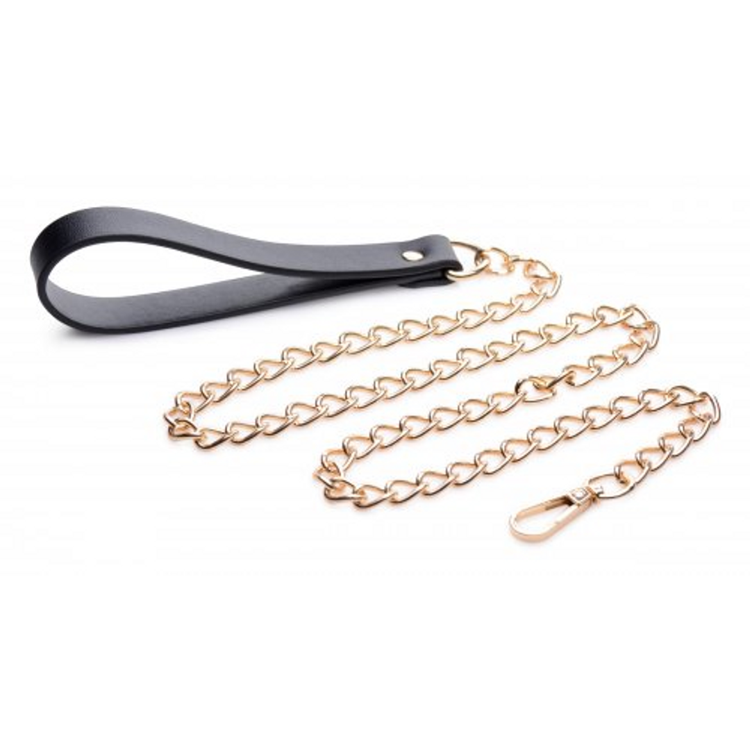 Ketting Met Handlus Zwart & Goud | Stijlvol & Krachtig Bondage