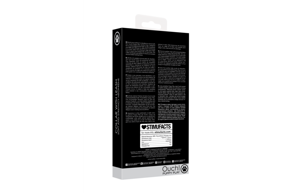 Neopreen Halsband Met Leash – Comfort & Controle Voor Puppy