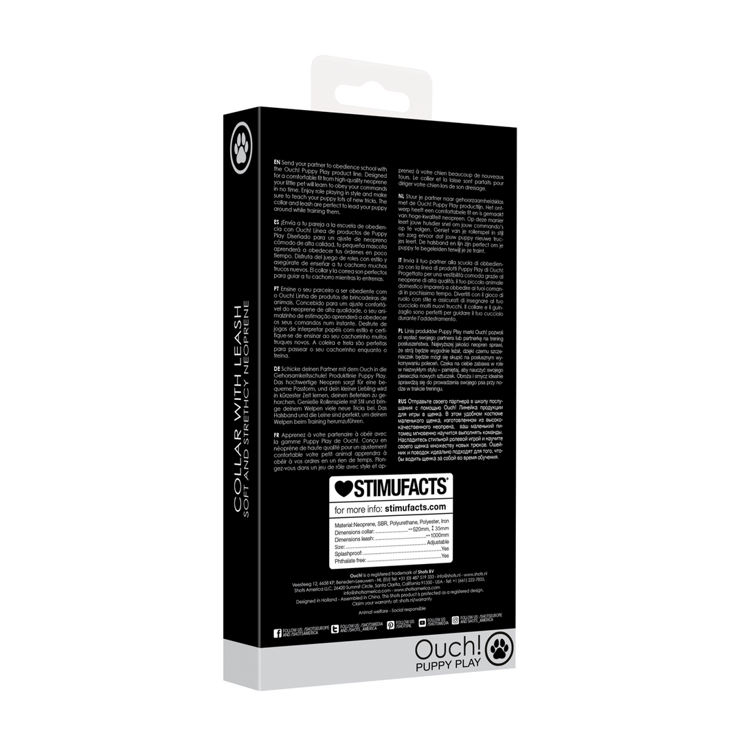 Neopren-Halsband mit Leine – Komfort und Kontrolle für Welpen