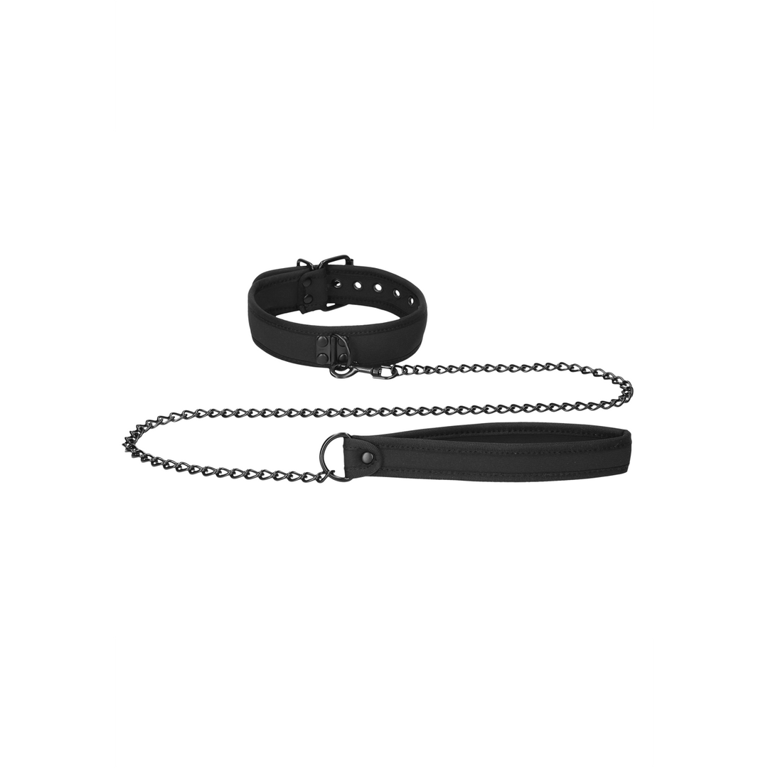 Neopreen Halsband met Leash