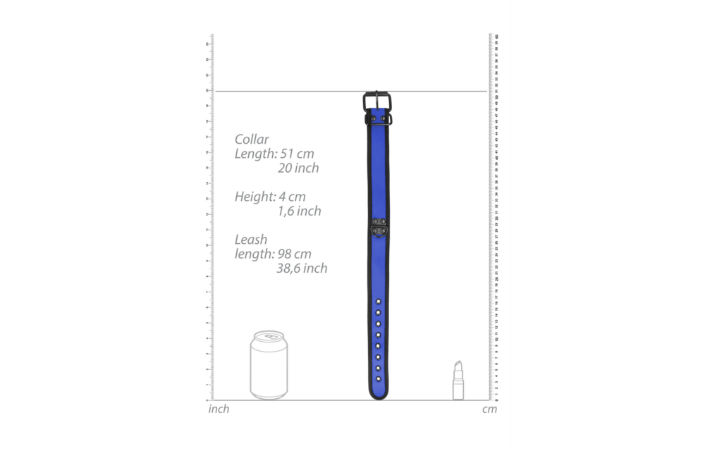 Neopreen Halsband met Leash