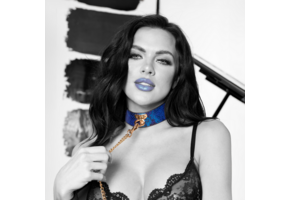 Florence Collection Collar & Leash Blue - Stylish & Durable