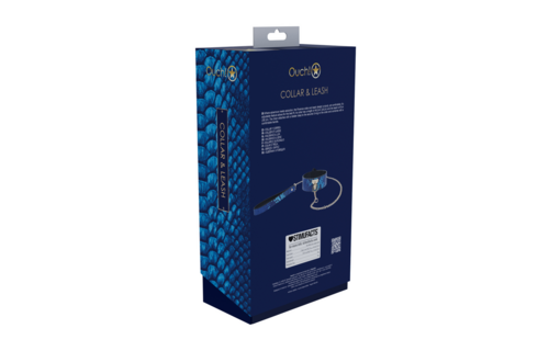 Florenz Kollektion - Halsband mit Leine - Blau