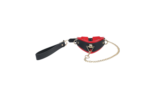 Milan Collection Collar & Leash Black/Red – Durable & Stylish