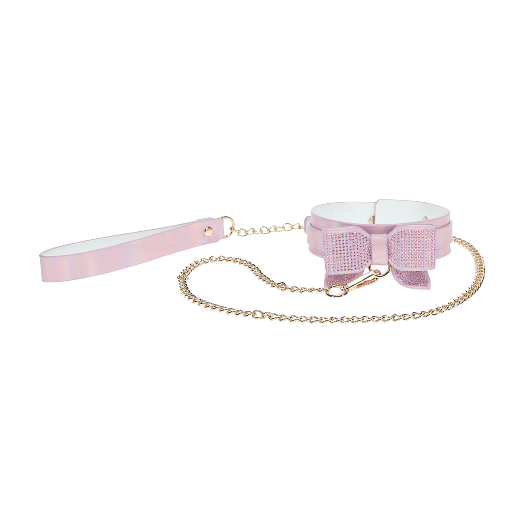 Paris Collectie Halsband & Leash Roze – Stijlvol & Stevig