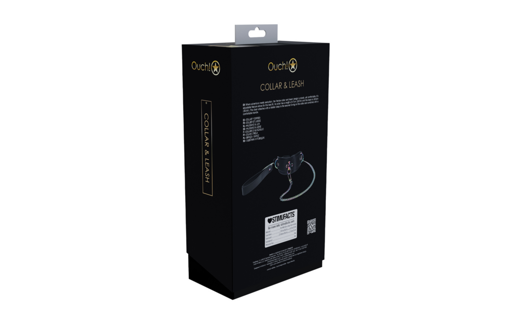 Venice Collection - Collar with Leash - Black