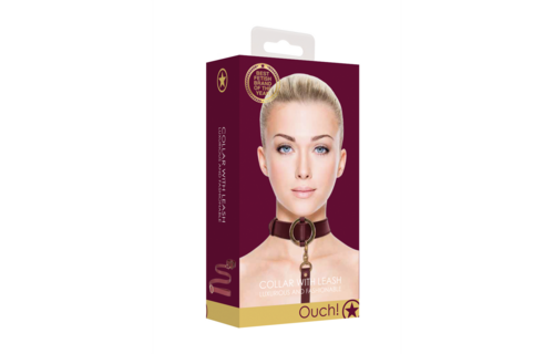 Luxuriöses Halsband mit Leine