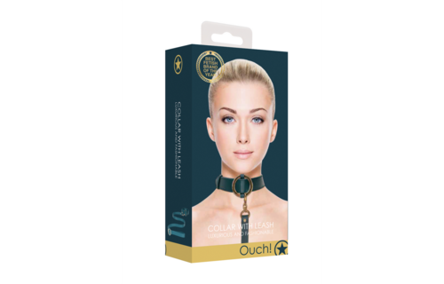 Luxuriöses Halsband mit Leine