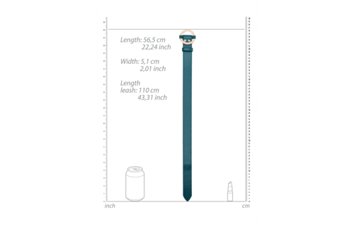 Luxuriöses Halsband mit Leine