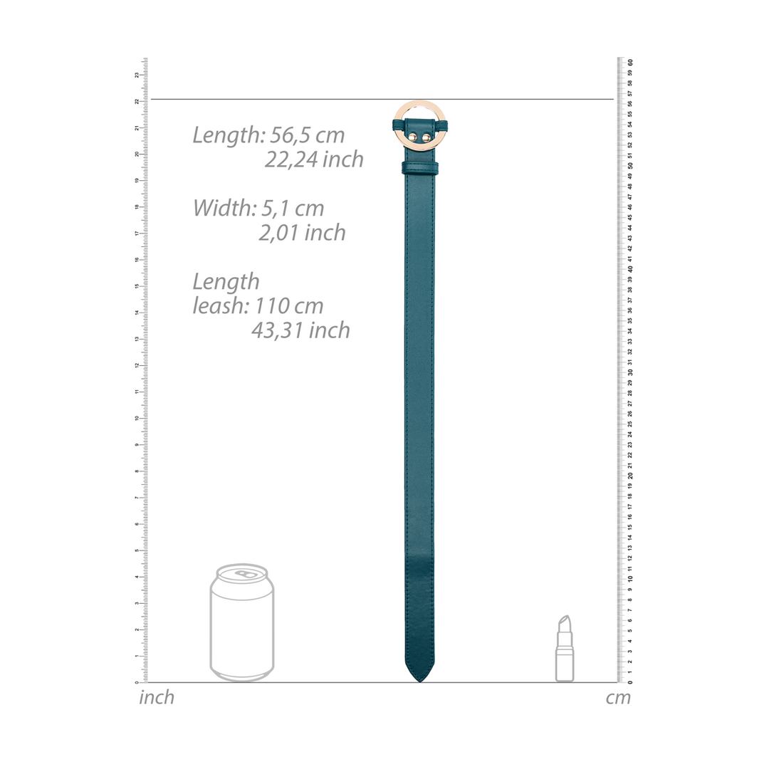 Luxuriöses Halsband mit Leine