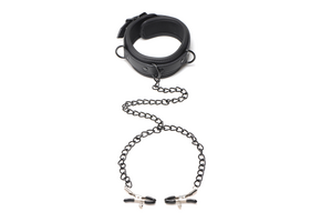 Collared Temptress Collar Nipple Clamps | Adjustable & Stylish