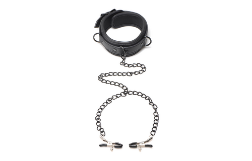 Collared Verführerin - Collar Nippelklemmen