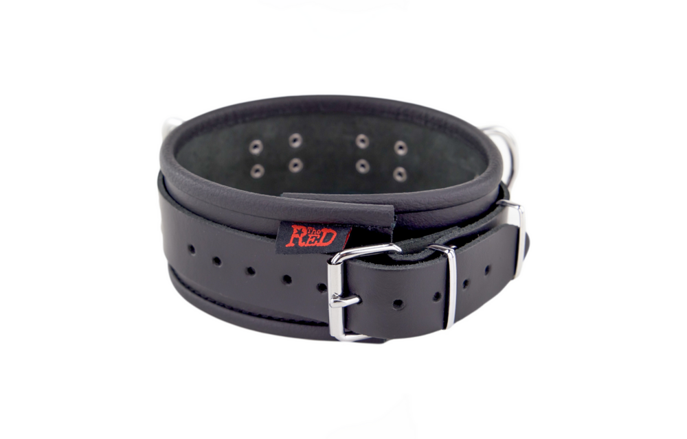 Leather Necklace 3D Rings Black | Stylish & Durable Leather