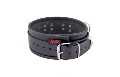 Leather Necklace 3D Rings Black | Stylish & Durable Leather