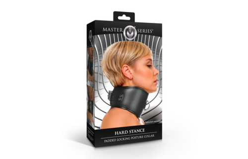 Hard Stance Padded Lockable Posture Collar Black