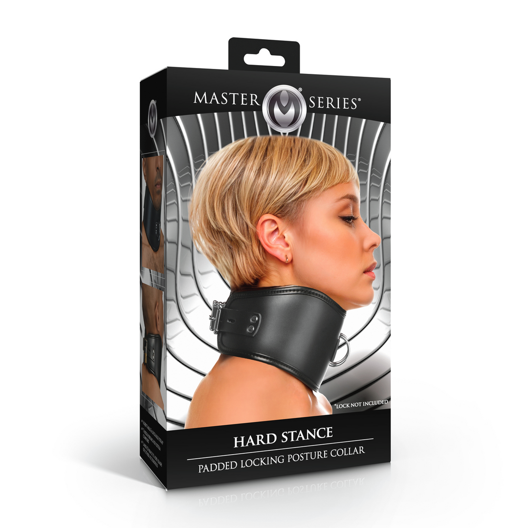 Hard Stance Padded Lockable Posture Collar Black