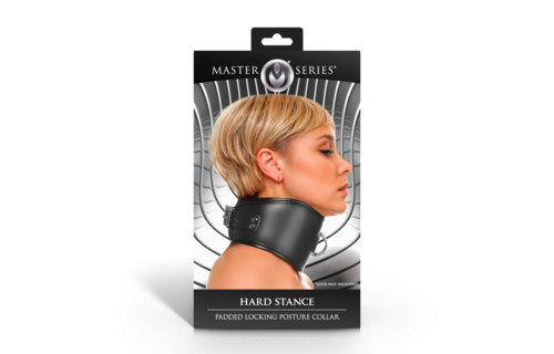 Hard Stance Padded Lockable Posture Collar Black