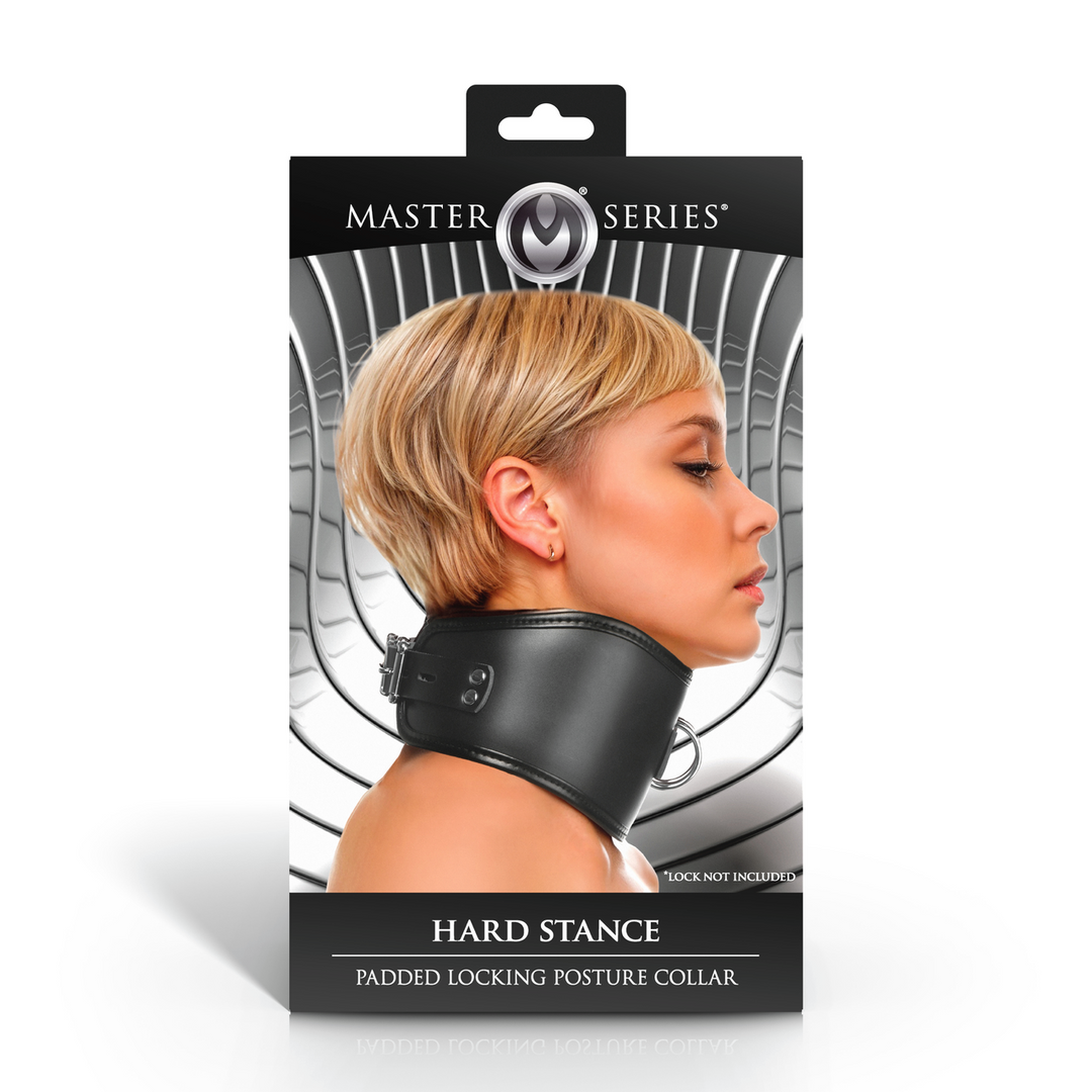 Hard Stance Padded Lockable Posture Collar Black