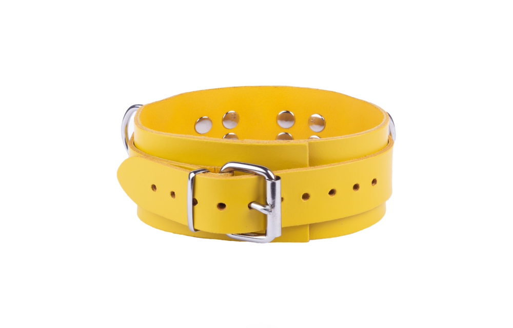 Ultra Leather Ketting - Geel