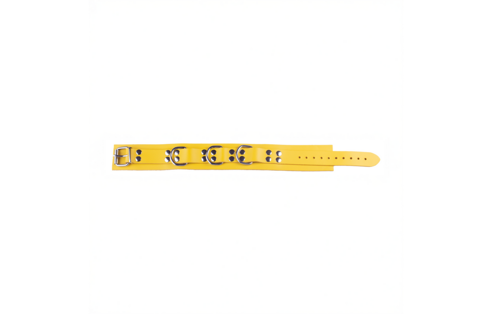 Ultra Leather Ketting - Geel