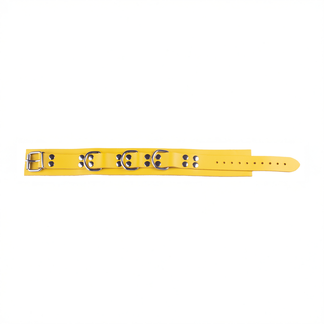 Ultra Leather Necklace Yellow - Cool, Durable & Adjustable